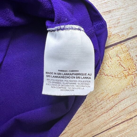 Nike Pro Dri-FIT Purple Half Zip Pullover Size Small Thumbholes Workout Running - Picture 7 of 14